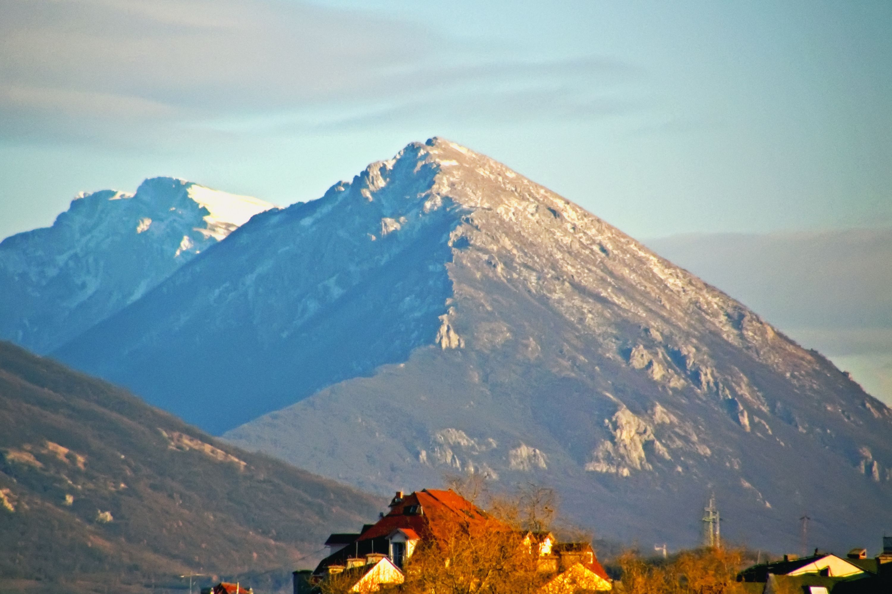 View of Suva Planina from the village of Kosmovac